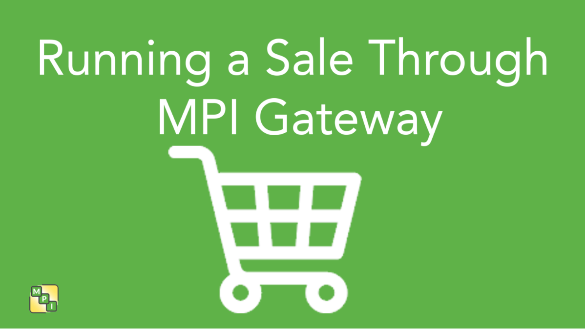 Running a Sale Through MPI Gateway