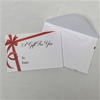 Red Bow Gift Card Envelopes